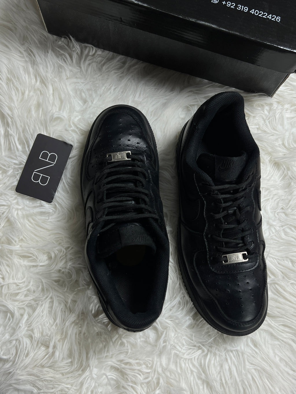 Nike Air Force 1 Triple Black | Size 43/44