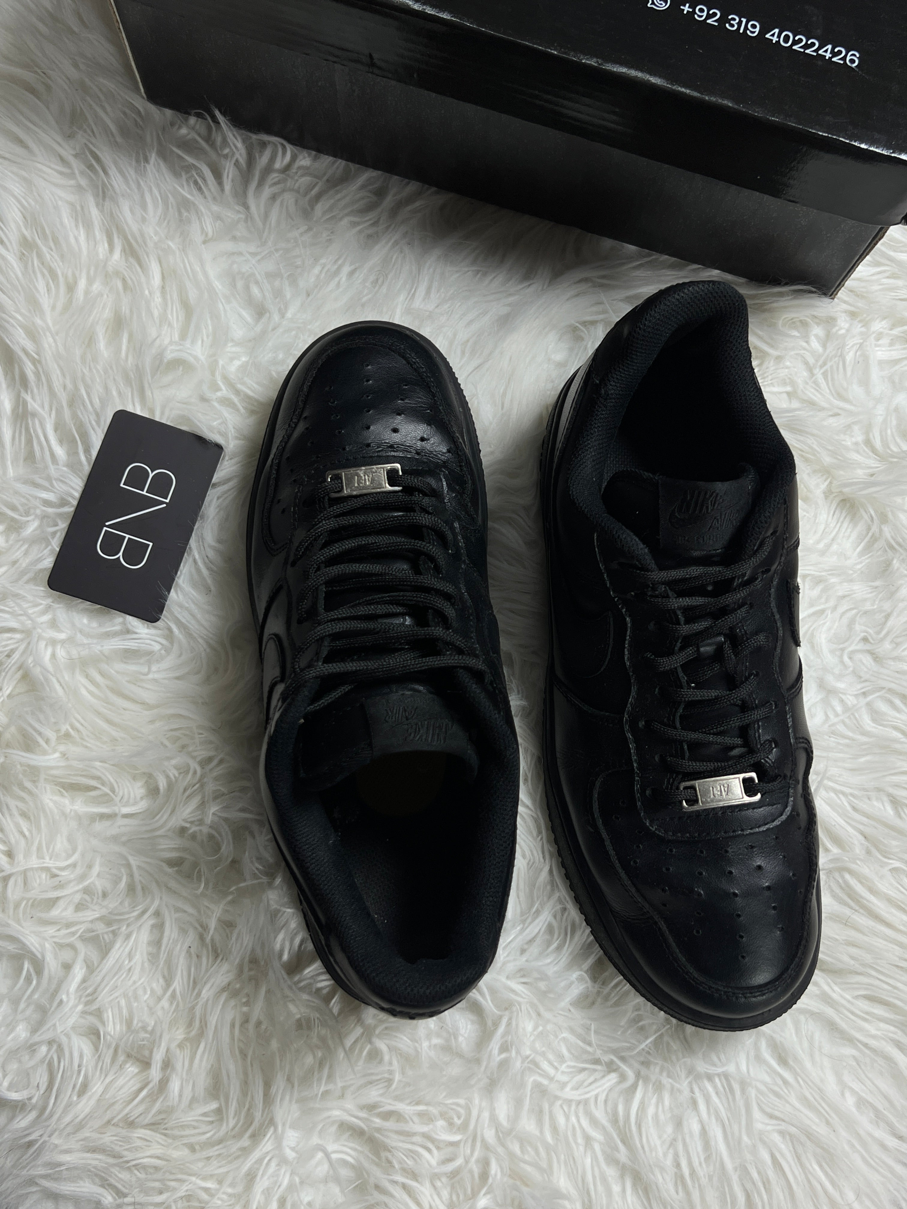 Nike Air Force 1 Triple Black | Size 43/44