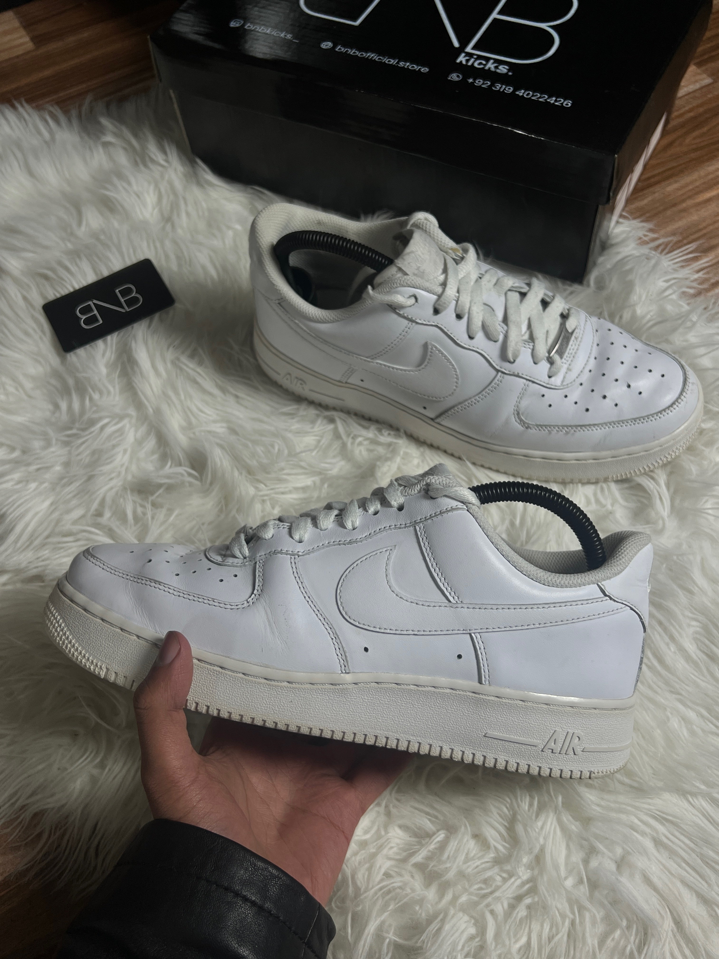 Nike Air Force 1s tripple white | Size 44/45