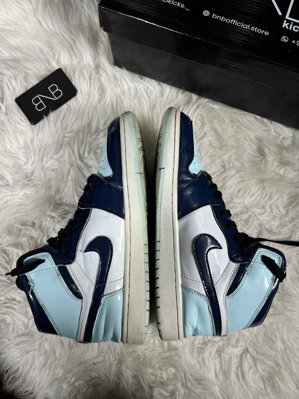 Nike Air Jordan 1 Retro High "UNC Patent Blue Chill" | Size 43/44
