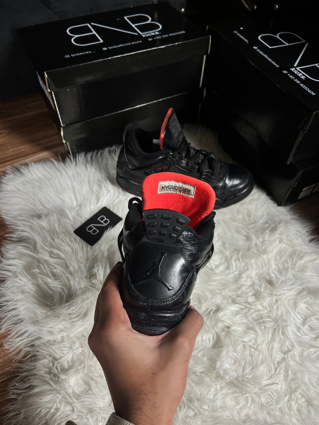 Air jordan 4 Black Retro | Size 42.5