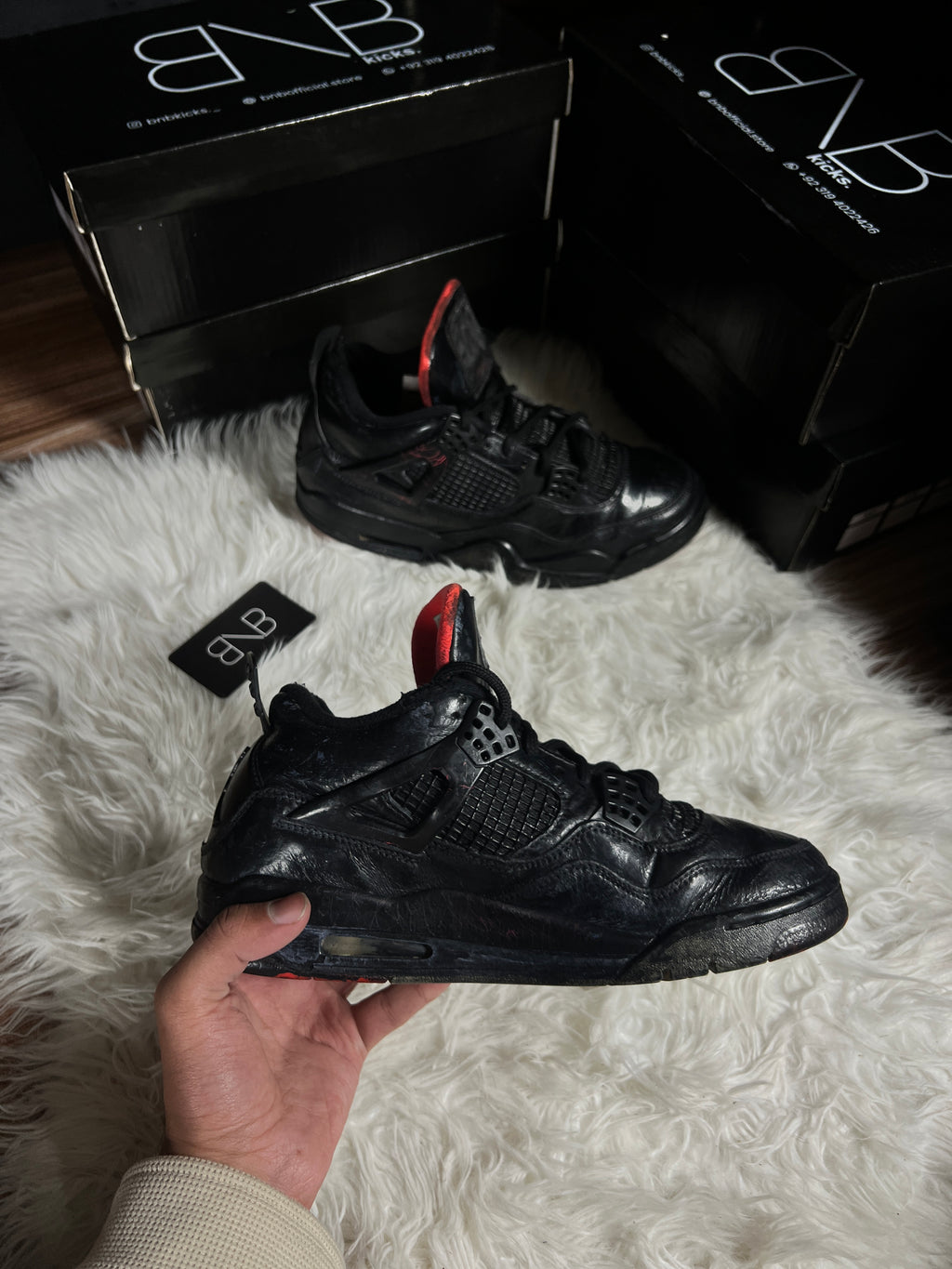 Air jordan 4 Black Retro | Size 42.5