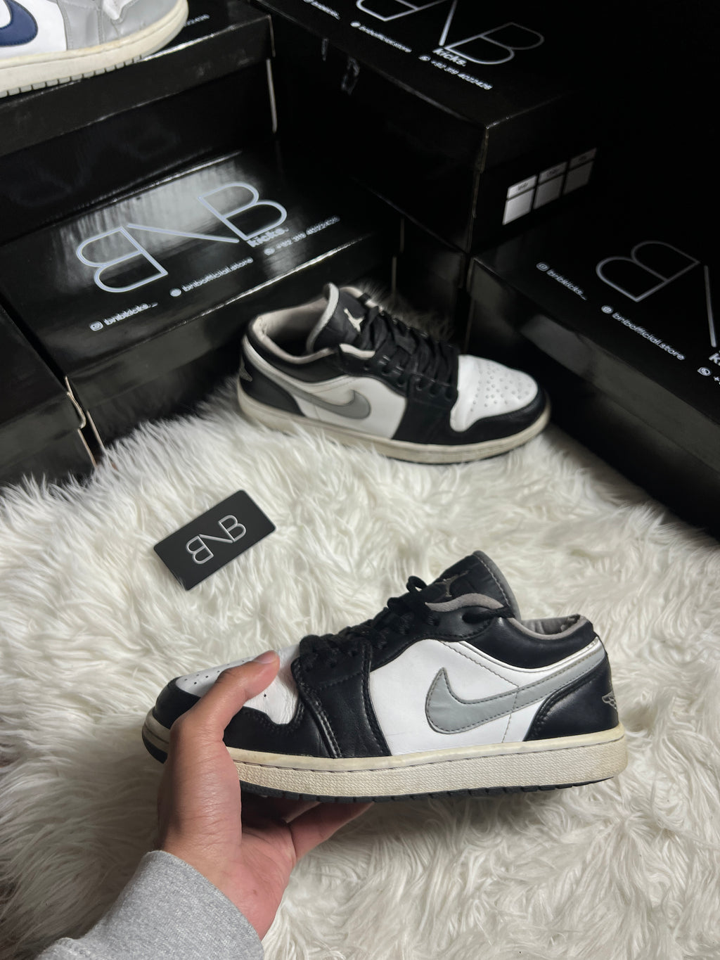 Nike Air Jordan 1 Low "Black Medium Grey” | Size 42