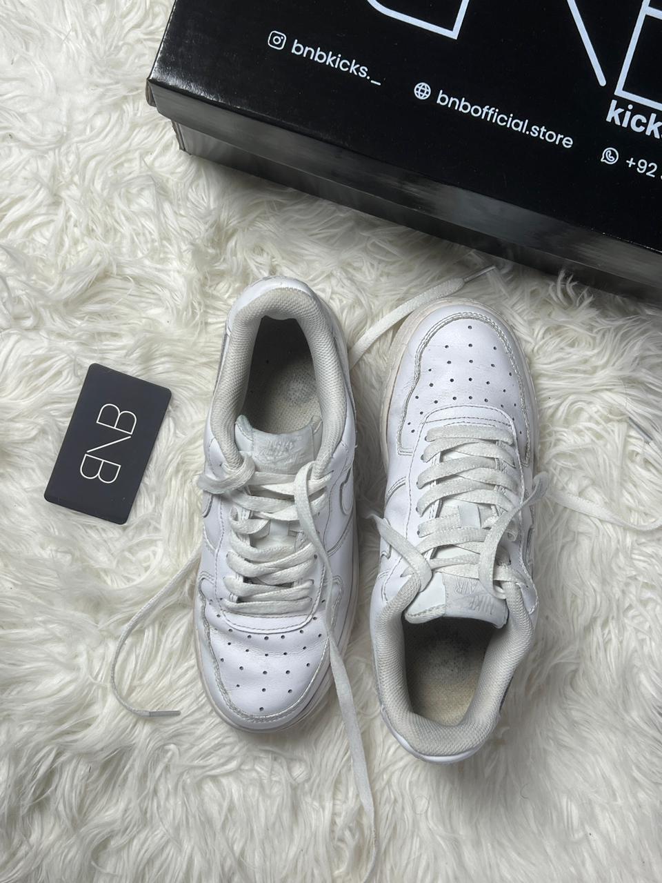 Nike Air Force 1 Triple White | Size 38